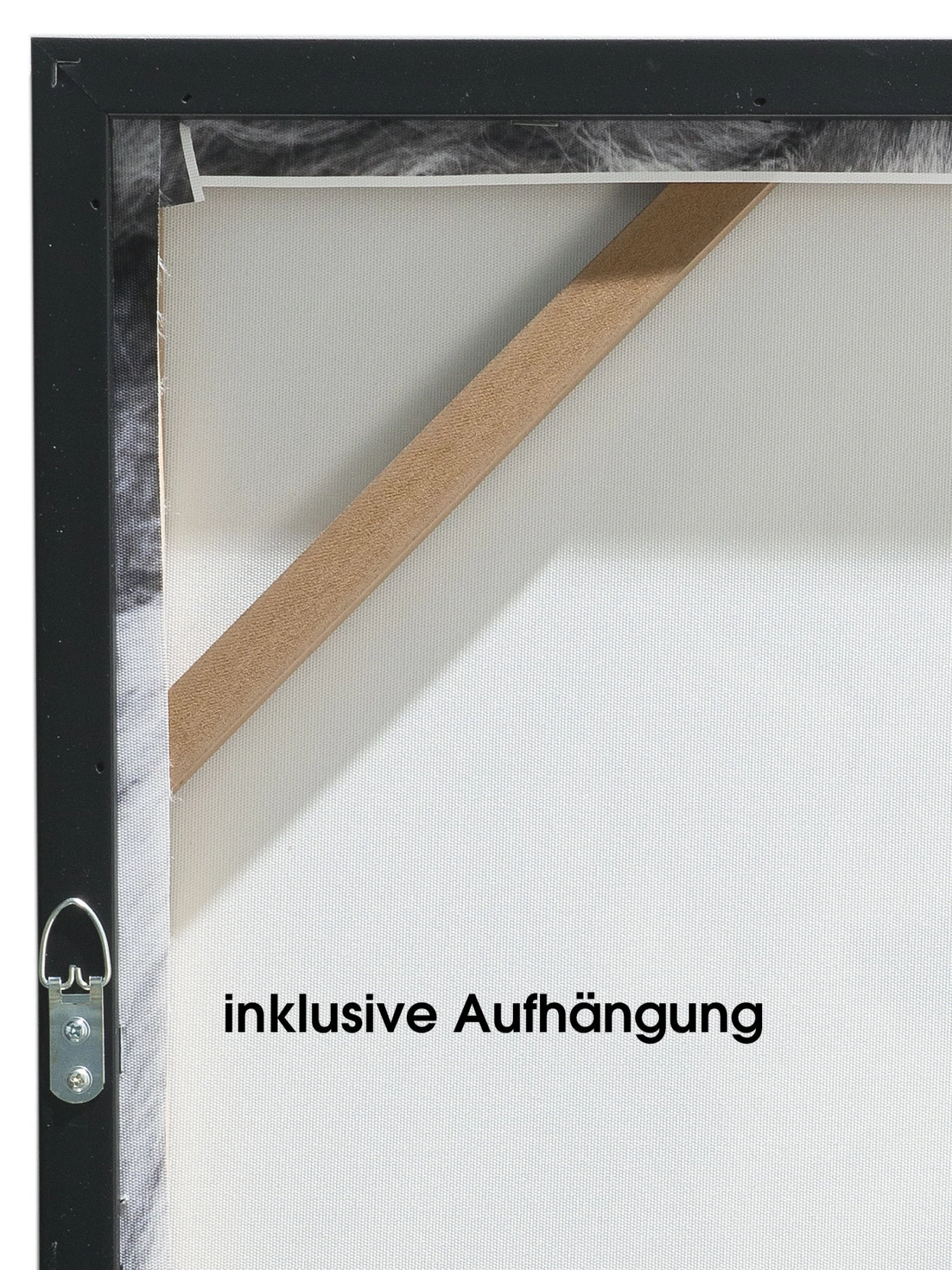 Leinwand-Druck-gerahmt, Schwarz/Grau 7 Leinwand-Druck-gerahmt, Schwarz/Grau – Bild 5