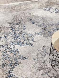 Vintage-Teppich, Bleu -KIBEK Verkäufe Kingfield VintageTeppich Blau Bleu 200x290 mil3