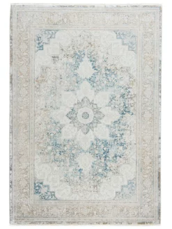 Vintage-Teppich, Bleu -KIBEK Verkäufe Kingfield VintageTeppich Blau Bleu 200x290 pla