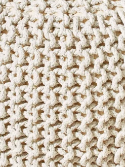 Strick-Pouf, Creme 7 Strick-Pouf, Creme -KIBEK Verkäufe Kiruna Sitzpouf creme lup