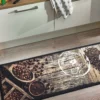 Fußmatte, Coffeebeans -KIBEK Verkäufe Kitchen Fussmatte Braun Coffeebeans 50x150 mil