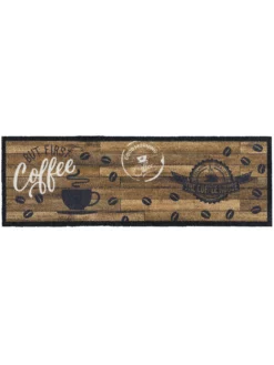 Fußmatte, Goodmorning Coffee -KIBEK Verkäufe KitchenPlus Fussmatte Braun GoodmorningCoffee 50x150 pla