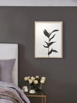 Leinwand-Druck-handbemalt, Schwarz/Weiss