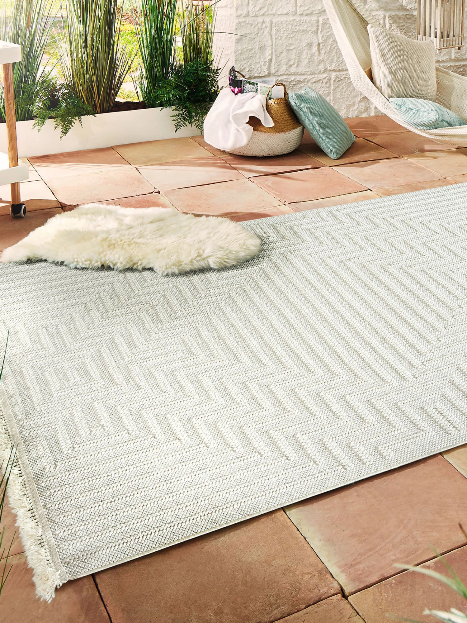 Outdoor-Teppich, Ivory 3 Outdoor-Teppich, Ivory
