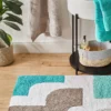 Badematte, Türkis -KIBEK Verkäufe Latigo Badteppich Mehrfarbig Tuerkis 70x120 mil