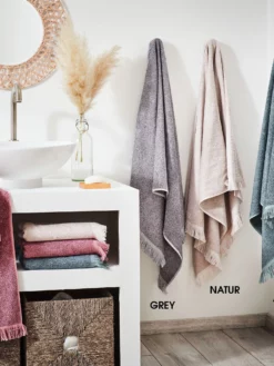 Duschtuch, Natur -KIBEK Verkäufe Lavita SaunaStrandtuch div mil