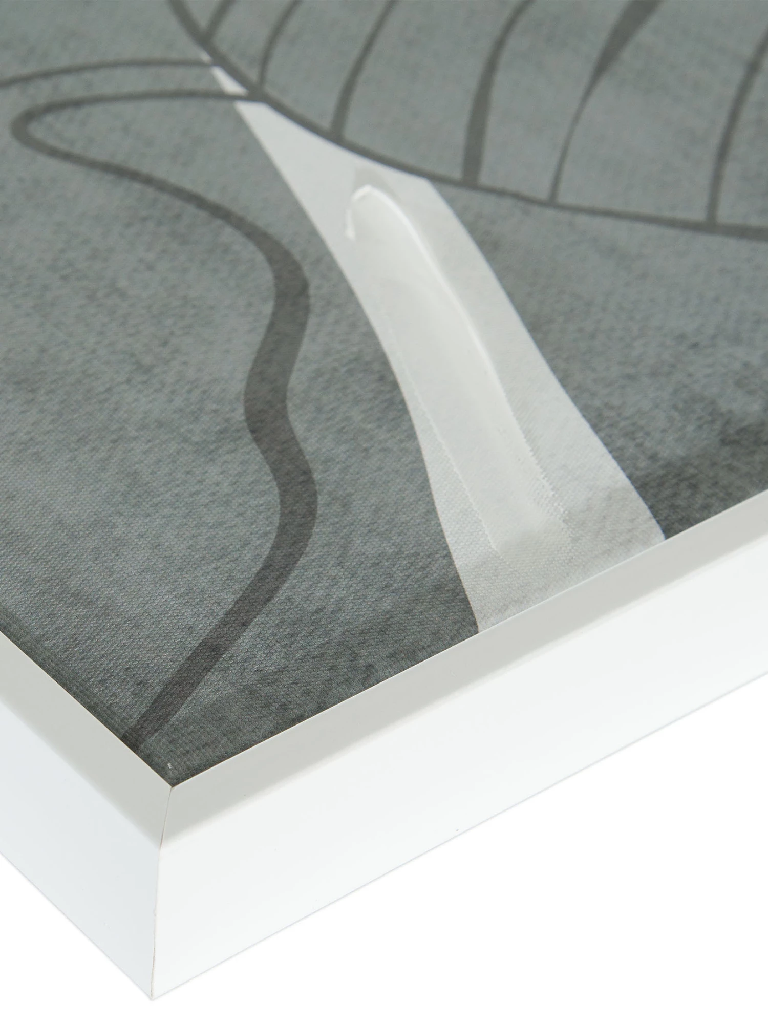 Leinwand-Druck-handbemalt, Graugrün 6 Leinwand-Druck-handbemalt, Graugrün – Bild 4