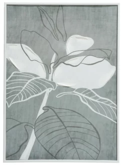 Leinwand-Druck-handbemalt, Graugrün 8 Leinwand-Druck-handbemalt, Graugrün -KIBEK Verkäufe Leavea Druckgerahmt Gruen Graugruen 50x70 pla