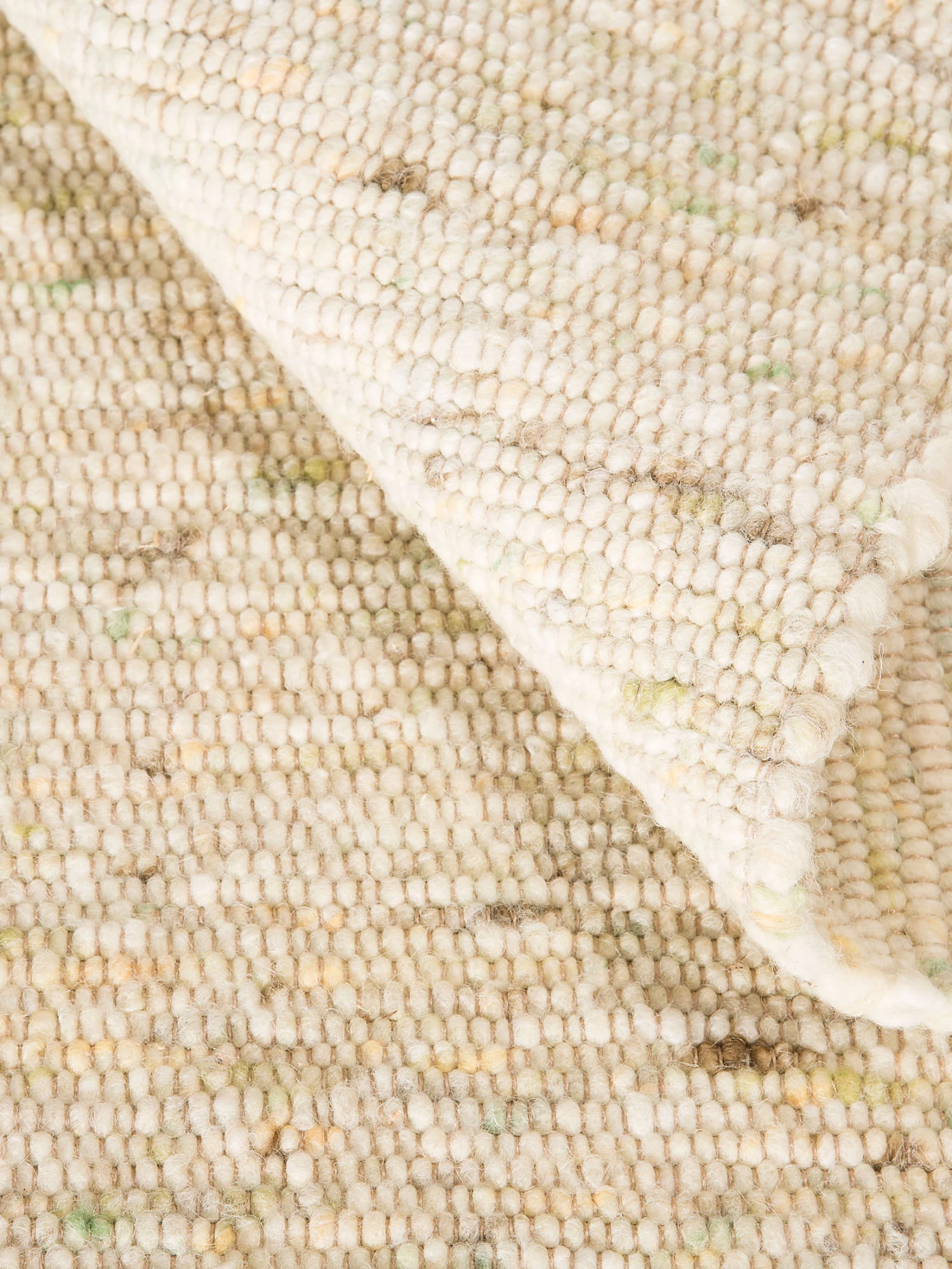Handweb-Teppich, Grün 7 Handweb-Teppich, Grün – Bild 5