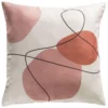 Kissen, Mauve -KIBEK Verkäufe Lenia Kissen Rosa Mauve 45x45 pla