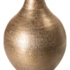 Deko-Vase, Champagner -KIBEK Verkäufe Leno DekoVase Hellbeige Champagner 27x27x36 pla