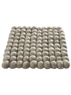 Topfuntersetzer, Stone Grey -KIBEK Verkäufe Liesta Filzkugel Untersetzer grau StoneGrey 20x20 fper