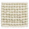 Topfuntersetzer, White -KIBEK Verkäufe Liesta Filzkugel Untersetzer weiss White 20x20 pla