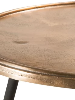 Tisch, Gold -KIBEK Verkäufe Lora Tisch Gold 50x50x52 lup