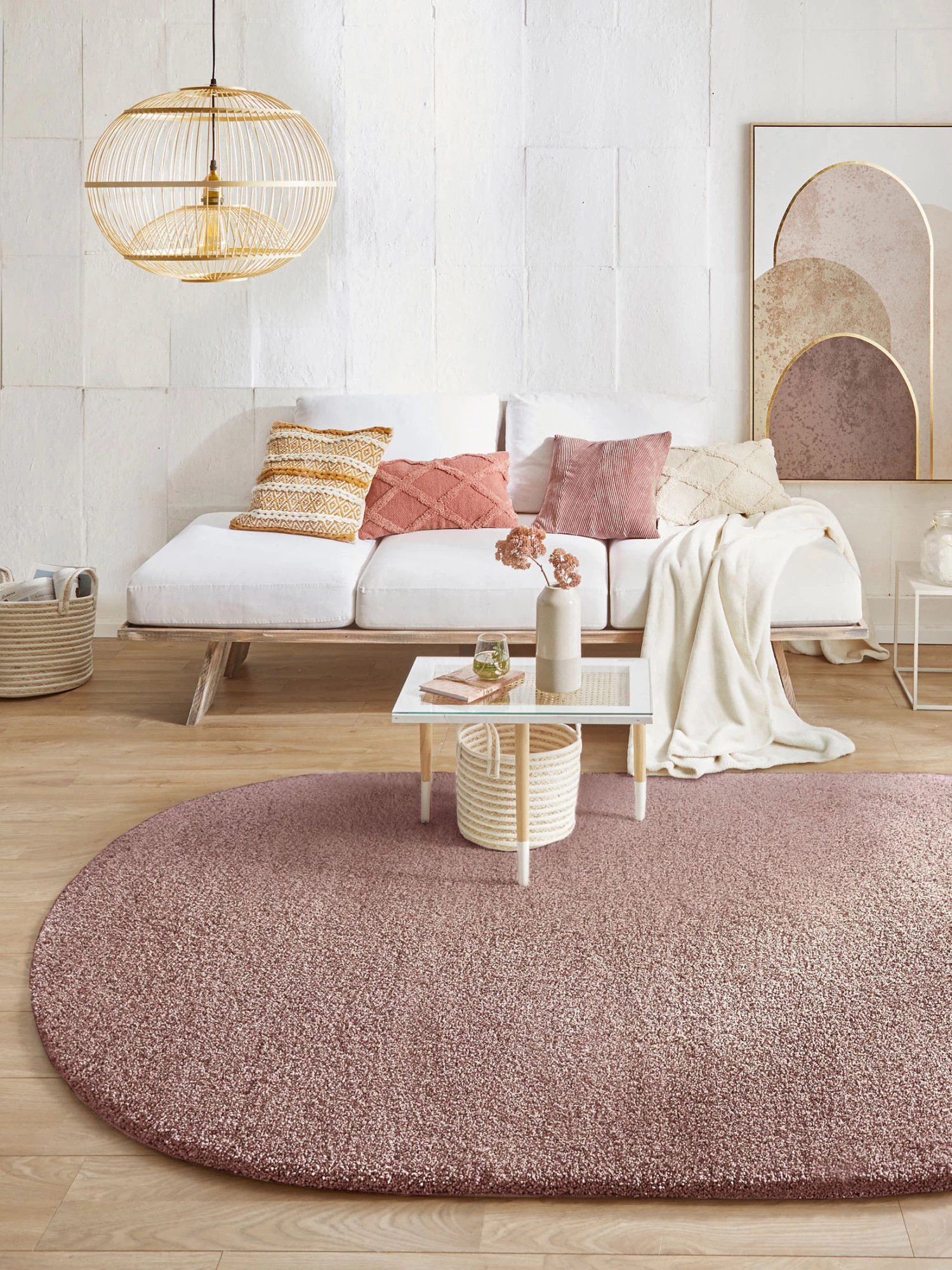 Uni-Teppich, Beere 3 Uni-Teppich, Beere