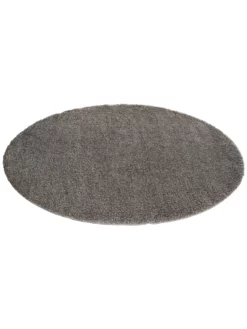 Hochflor-Teppich, Grau 8 Hochflor-Teppich, Grau -KIBEK Verkäufe Lounge UniTeppich Grau 200rund fper