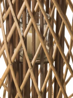 Laterne, Natur -KIBEK Verkäufe Lunara Laterne Hellbraun Natur lup