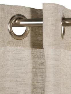 Ösenschal, Hellbraun -KIBEK Verkäufe Madox Gardine Oesenschal Hellbraun 140x245 lup1