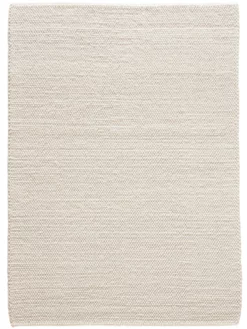 Woll-Teppich, Vanity White -KIBEK Verkäufe Malmby Handwebteppich weiss VanityWhite 170x240 pla