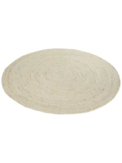 Jute-Teppich, Hellbeige 10 Jute-Teppich, Hellbeige -KIBEK Verkäufe Manacor JuteTeppich Creme Hellbeige 150rund fper