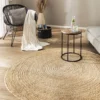 Jute-Teppich, Dunkelbeige 1 Jute-Teppich, Dunkelbeige -KIBEK Verkäufe Manacor JuteTeppich beige dunkelbeige 150rund mil3
