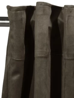 Vorhang Mit Gardinenband, Taupe -KIBEK Verkäufe Marilana Gardine verdeckteSchlaufe Grau Taupe 140x245 lup1