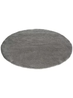 Woll-Teppich, Anthrazit 8 Woll-Teppich, Anthrazit -KIBEK Verkäufe Mavora Wollteppich Dunkelgrau Anthrazit 150rund fper