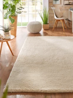 Berber-Teppich, Weiss