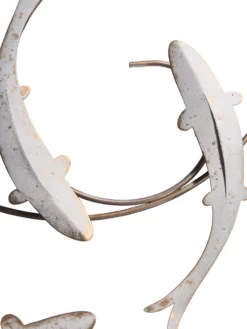 Wand-Objekt, Grau -KIBEK Verkäufe Metallfisch WandObjekt Grau 50x50 lup2