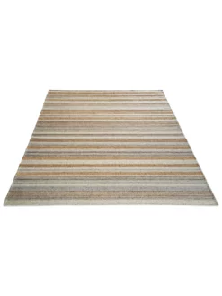 Baumwoll-Teppich, Sand Stripes -KIBEK Verkäufe Miana FlachgewebeTeppich Beige SandStripes 200x300 fper