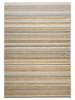 Baumwoll-Teppich, Sand Stripes -KIBEK Verkäufe Miana FlachgewebeTeppich Beige SandStripes 200x300 pla