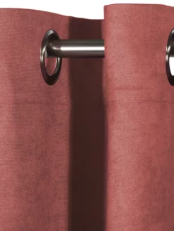 Ösenschal, Mediterranean -KIBEK Verkäufe Milla Gardine Oesenschal Rosa Mediterran 140x245 lup1