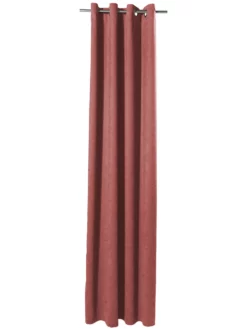 Ösenschal, Mediterranean -KIBEK Verkäufe Milla Gardine Oesenschal Rosa Mediterran 140x245 pla1