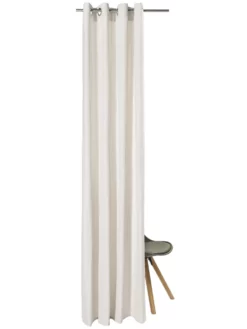 Ösenschal, Offwhite -KIBEK Verkäufe Milla Gardine Oesenschal creme Offwhite 140x245 pla2