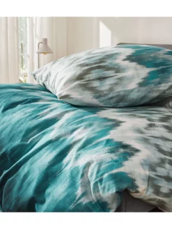 Renforcé-Bettwäsche, Petrol -KIBEK Verkäufe Mirani Bettwaesche Blau Petrol 135x200 spar