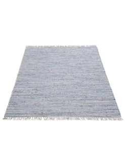 Fleckerl-Teppich, Blue Bay White -KIBEK Verkäufe Moelndal FleckerlTeppich Hellblau BlueBayWhite 120x180 per