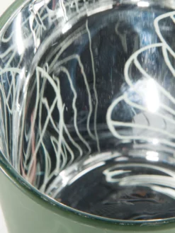 Teelichthalter, Hellblau/Silber -KIBEK Verkäufe MonsteraLicht Teelichthalter Mint HellblauSilber 10x10x122C5 lup1