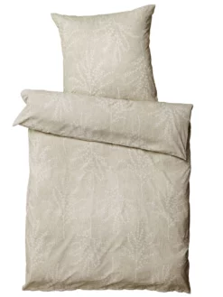 Renforcé-Bettwäsche, Natur -KIBEK Verkäufe NaturalFields Bettwaesche Beige Natur 135x200 pla