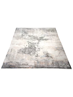 Vintage-Teppich, Vintage Black -KIBEK Verkäufe Neraida Vintageteppich grau schwarz 200x290 fper