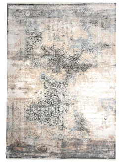 Vintage-Teppich, Vintage Black -KIBEK Verkäufe Neraida Vintageteppich grau schwarz 200x290 pla