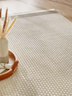 Moderner Teppich, Creme