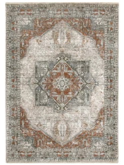 Vintage-Teppich, Kupfer -KIBEK Verkäufe Palacio Vintageteppich Terracotta Kupfer 160x230 pla2