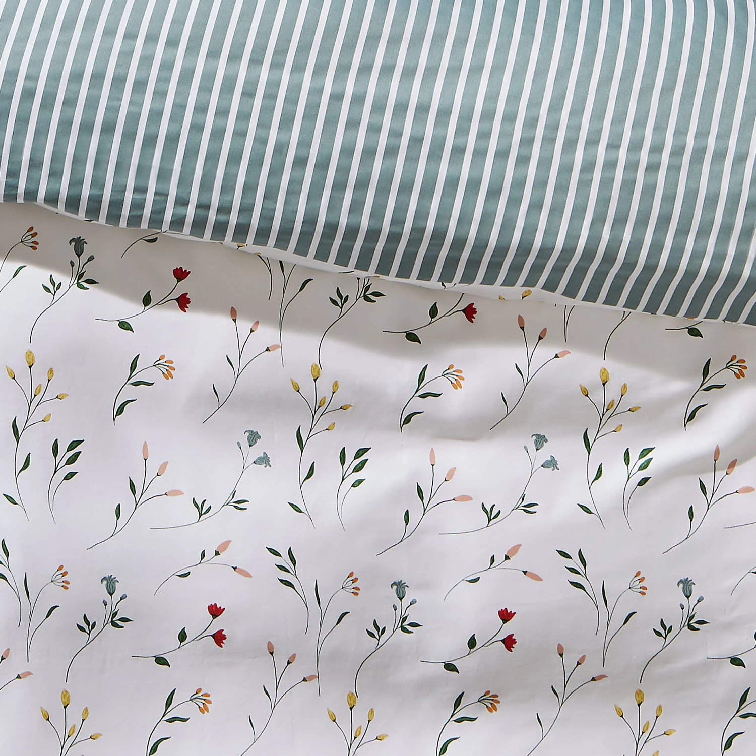 Satin-Bettwäsche, Grün 6 Satin-Bettwäsche, Grün – Bild 4