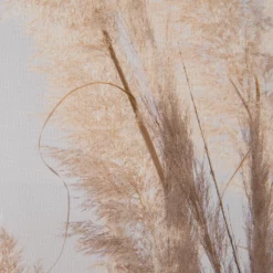 Leinwand-Druck-gerahmt, Weiss -KIBEK Verkäufe PampasWind Druckgerahmt Beige Weiss 52x72 lup