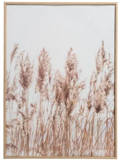 Leinwand-Druck-gerahmt, Dunkelbeige -KIBEK Verkäufe Parat Druckgerahmt Beige Dunkelbeige 52x72 pla