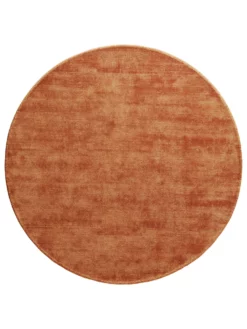 Viskose-Teppich, Rust 7 Viskose-Teppich, Rust -KIBEK Verkäufe Piemonte ModernerTeppich Terracotta Rust 150rund pla