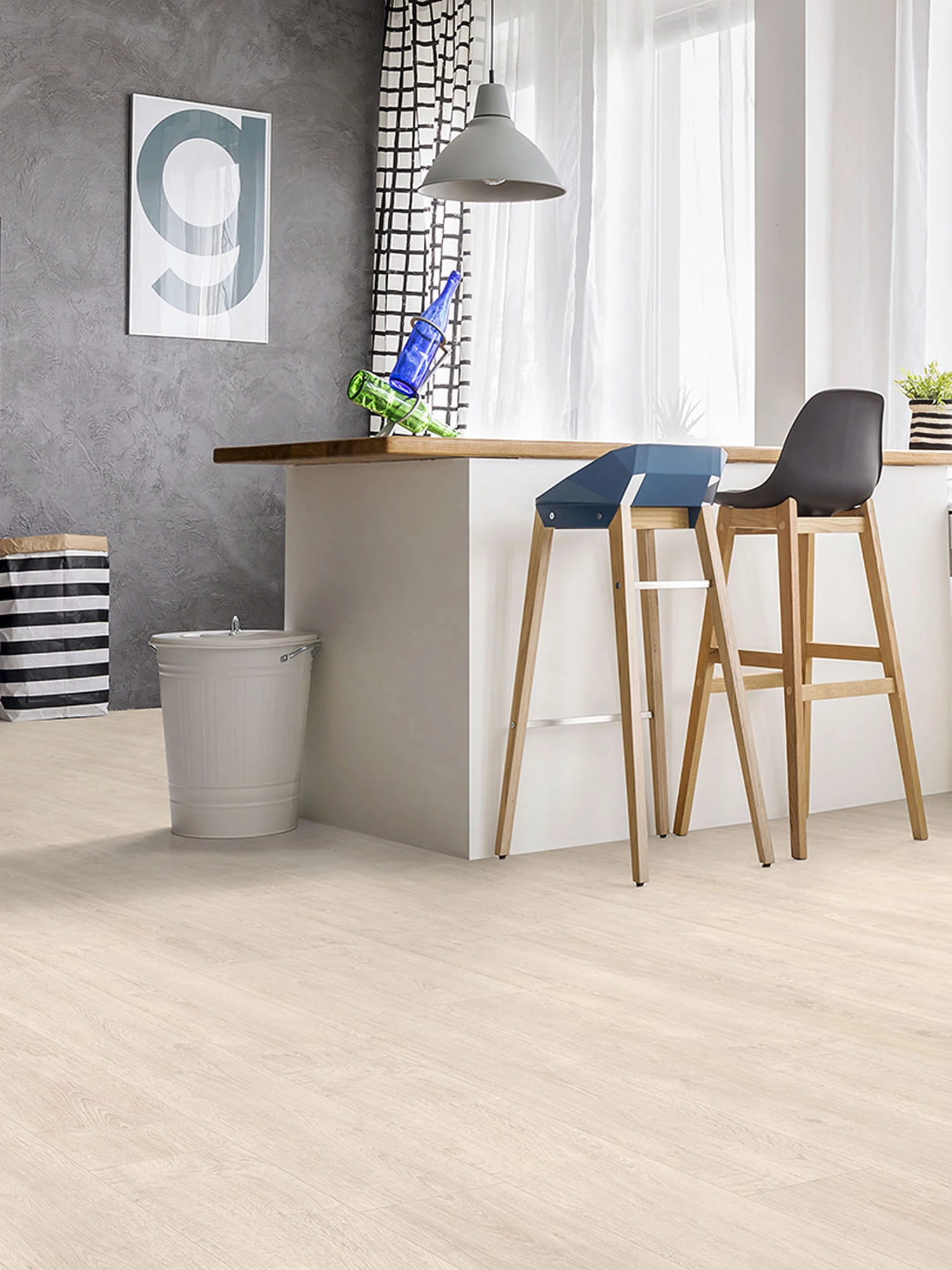 Klick-Laminat, Eiche Creme 62258 3 Klick-Laminat, Eiche Creme 62258