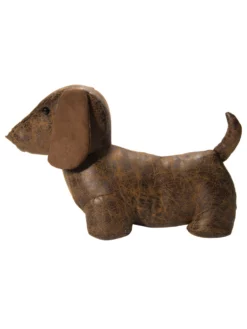 Figur, Braun -KIBEK Verkäufe Puppy Tuerstopper Braun 15x35x22 per2