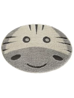 Kinder-Teppich, Hellgrau 9 Kinder-Teppich, Hellgrau -KIBEK Verkäufe Quagga KinderTeppich Grau Hellgrau 120rund fper