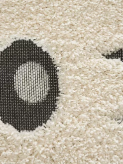 Kinder-Teppich, Hellgrau 11 Kinder-Teppich, Hellgrau -KIBEK Verkäufe Quagga KinderTeppich Grau Hellgrau 120rund lup2